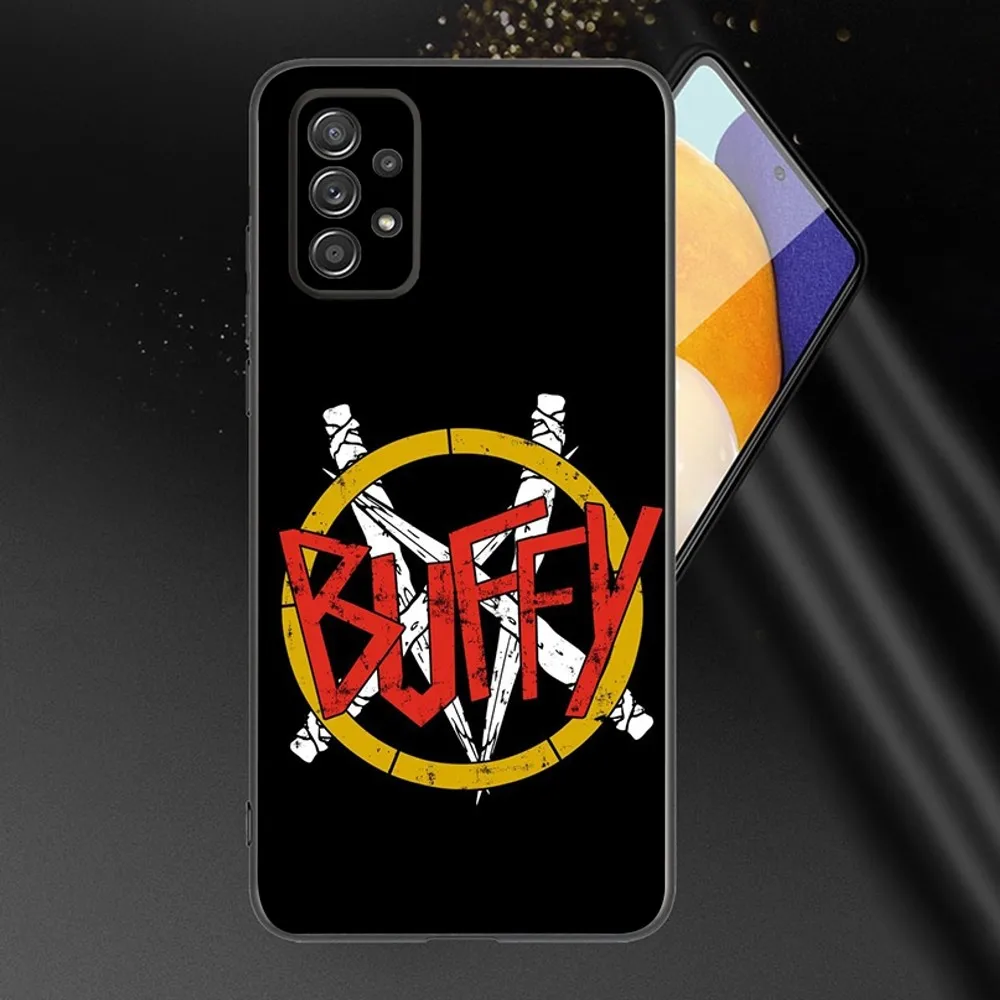 B-Buffy the V-Vampire S-Slayer Phone Case For Samsung Galaxy A13,A21s,A22,A31,A32,A52,A53,A71,A80,A91 Soft Black Phone Cover