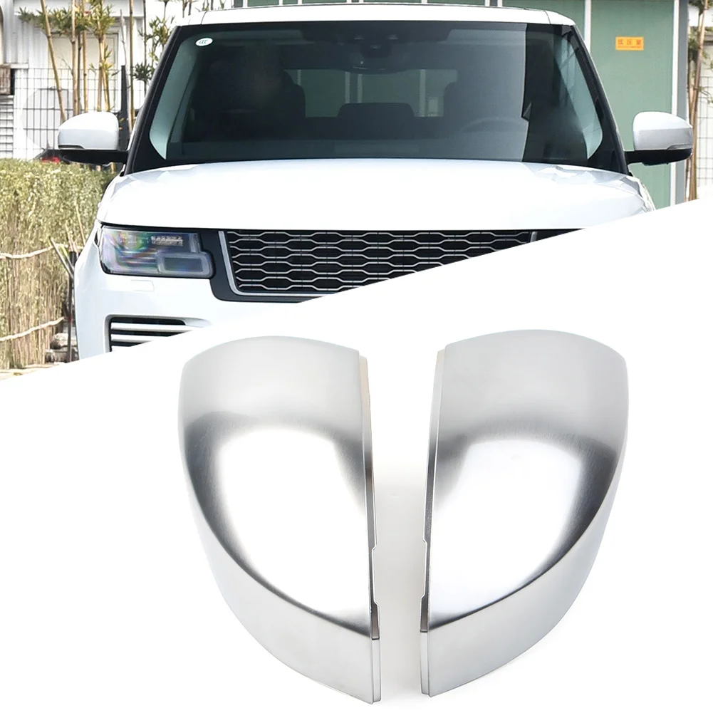 Chrome Car Rearview Sdie Mirror Cover Cap Left/Right For Land Rover Discovery LR4 LR5 Range Rover L405 Sport Vogue