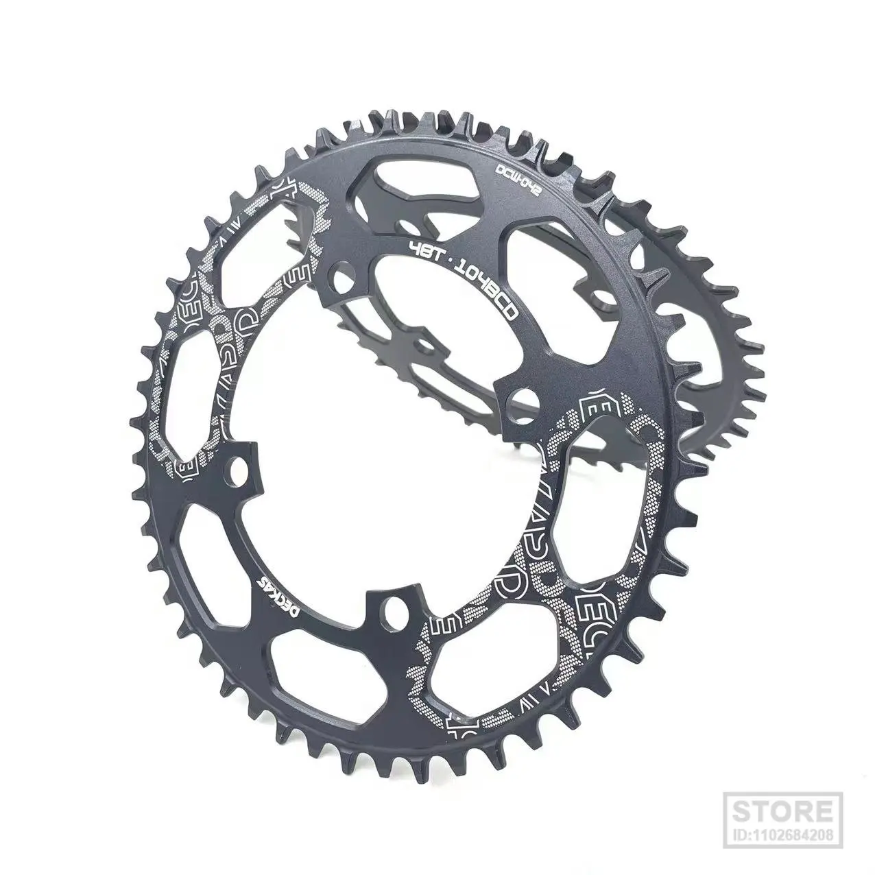 DECKAS 104BCD Bike Chainring 40T 42T 44T 46T 48T 50T 52T Tooth Narrow Wide  Road  Mountain  Chainwheel 104 BCD