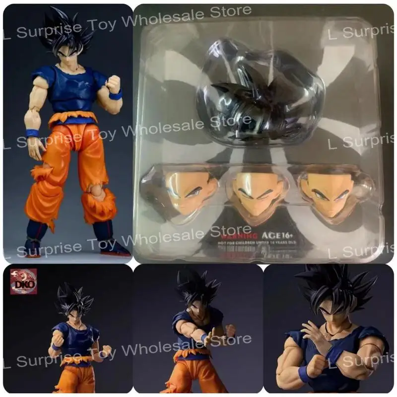 New DKO Dragon Ball Z SSJ Shf Son Goku Heads Accessories Super Saiyan Model Doll Anime Action Figures Christmas Toys Gifts