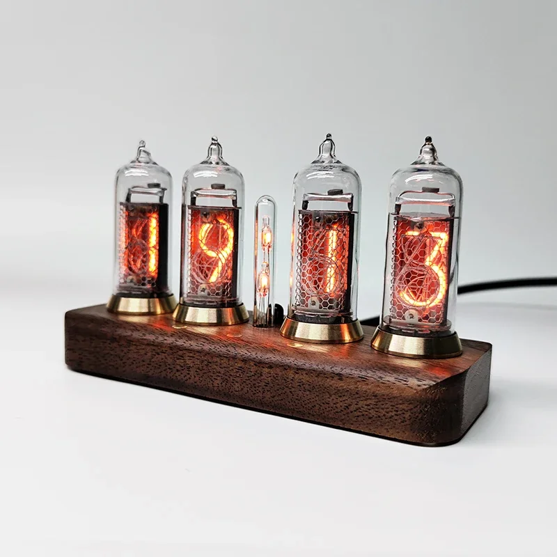 Nordic Retro Alarm Clocks Digital Bluetooth Vintage Gaming Desk Clock Luxury Nixie Tube Clock Control Clock Office Decoration