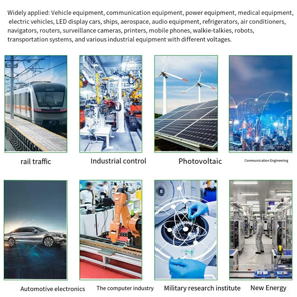 74 * 74 * 32 mm 5A Voeding Efficiënte spanningsomvormer Conversie-efficiëntie 95 Industrieel niveau Temperatuur -40-85 Voor LCD-tv's