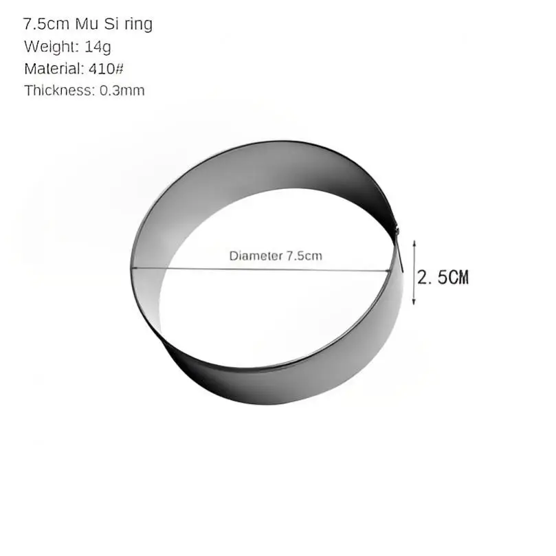 Cake Tool Pastry Decoratie Rvs Cake Tool Cake Verstelbare Ring Kleine Ronde Keuken Accessoires