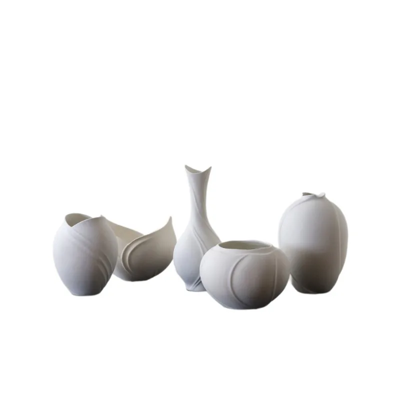 

Home New Chinese ceramic vase ornament flower arrangement Song Dynasty aesthetic art dried flower desktop retro flower device