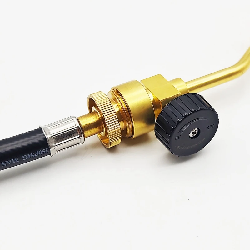 Propane Torch Welding Torch Soldering BBQ Torch With Regulating Valves 1.8M Hose Welding Tool Durable Easy Install