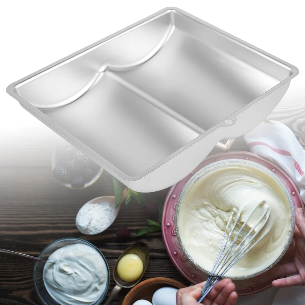 

ZK20 Aluminium alloy Book Shape Cake Mold Non stick Baking Accessory Decorating DIY Tool