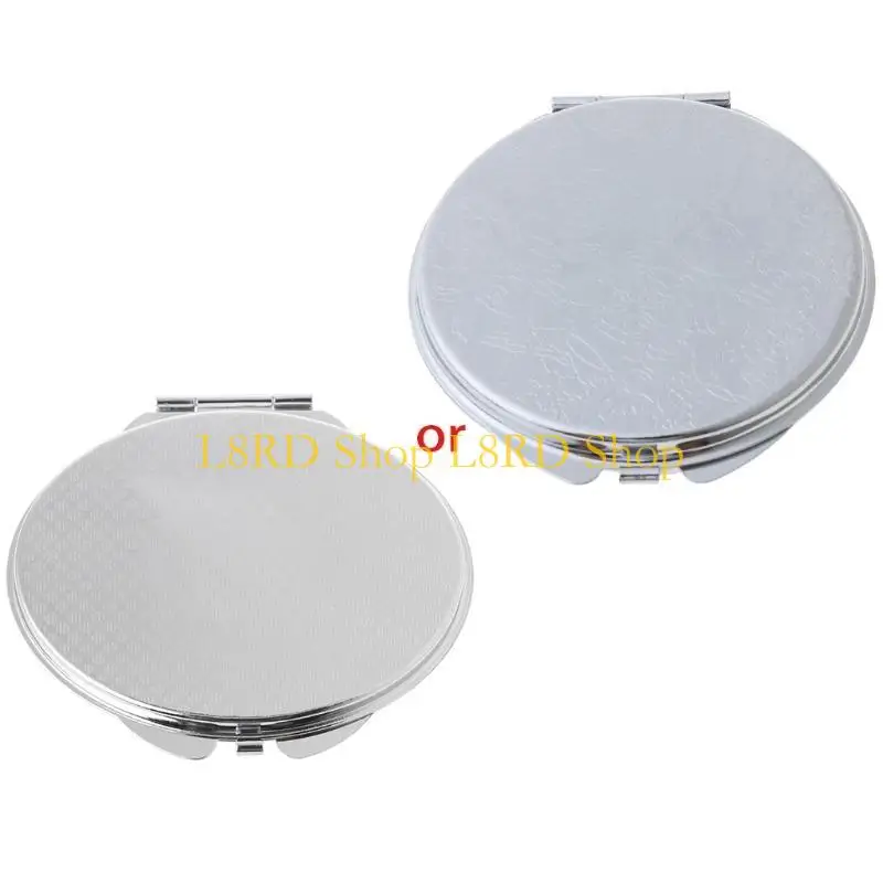 L8rd Tragbare Handtasche Verschiedene Formen Doppelte Doppelseite Edelstahlspiegel