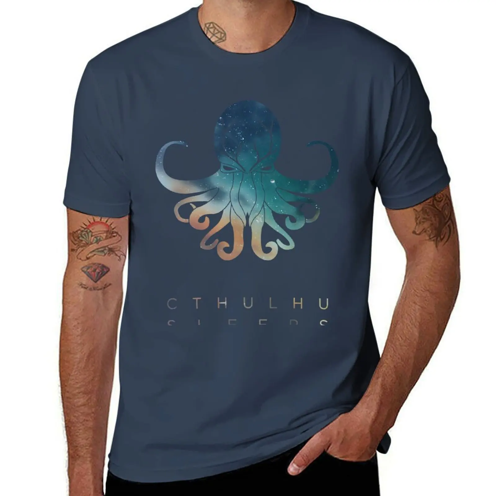 

Deadmau5 Cthulhu Sleeps T-Shirt cotton t shirts man 100% t shirts with prints T-Shirt