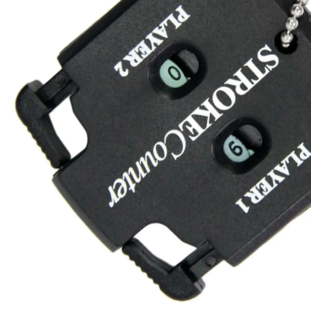 Golf Double Score Counter Compact Plastic Tool with Key Chain for Tracking Strokes in Golf