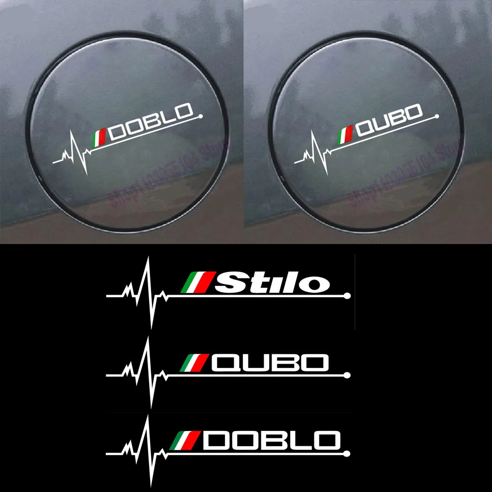 1 قطعة ملصق زيت خزان السيارة لشركة فيات QUBO DOBLO STILO اكسسوارات السيارات #1