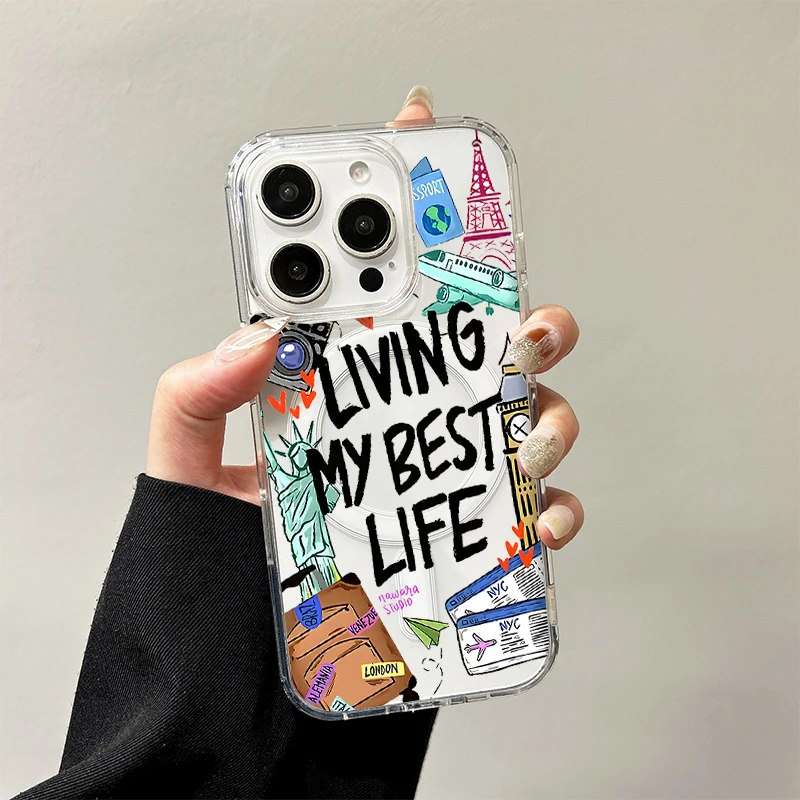 

Магнитный чехол с рисунком граффити для Samsung Galaxy S25 Edge S24 S23 S22 S21 Ultra Plus FE A56 A55 A54 A36 A35 A26 A16 A15 Cover