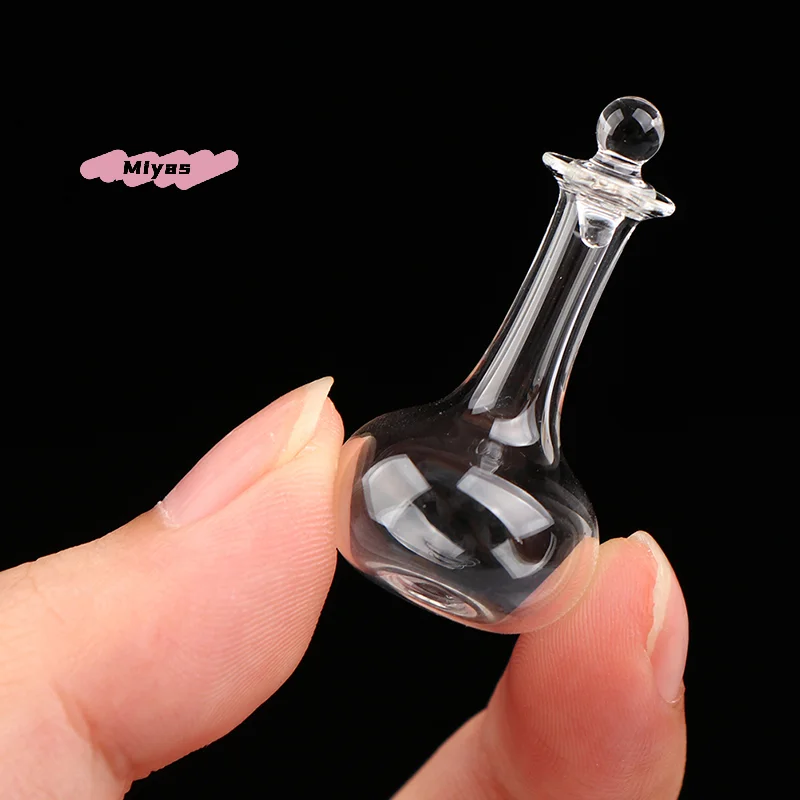 Tarro de cristal en miniatura para dulces, modelo a escala 1/12, lata de postre de comida de simulación para decoración de casa de muñecas, accesorios de juguetes, 1 ud.