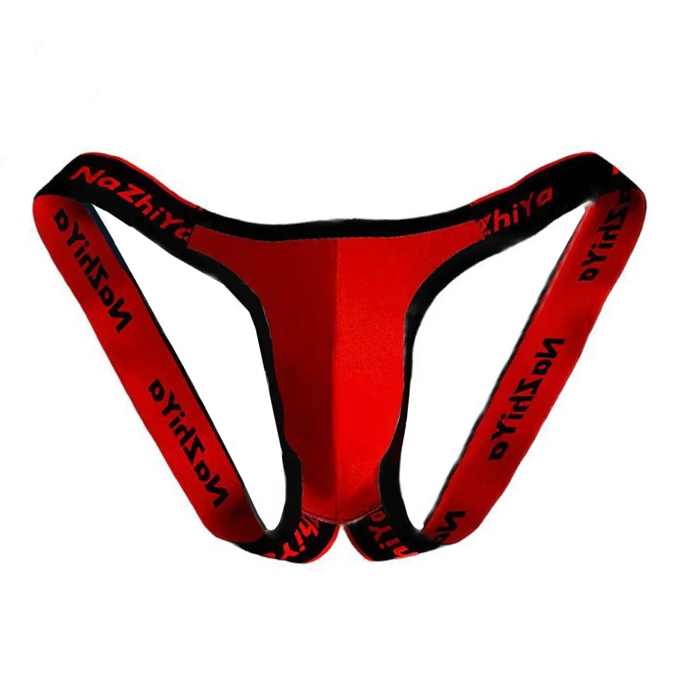 

Big Pouch Men Underwear S-Tring Underwear Breathable Pouch Panties Big Size Fit Classic Theme Style Color Matching Pattern