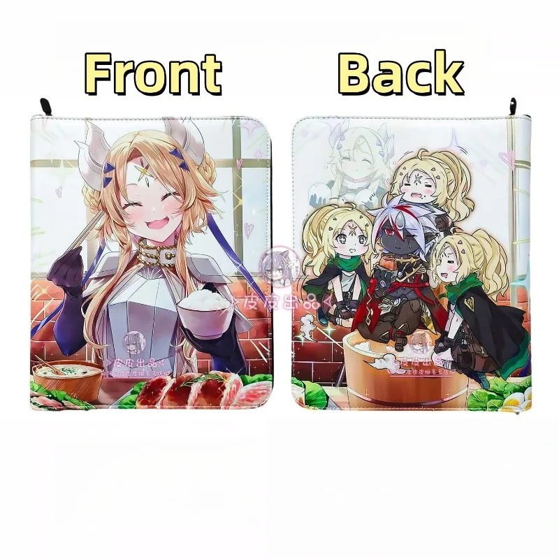 Yu-Gi-Oh! Q Version Ecclesia 9 Grid Leather Zipper Card Book Ogmatika Ecclesia The Virtuous Game Collection Card Storage Book