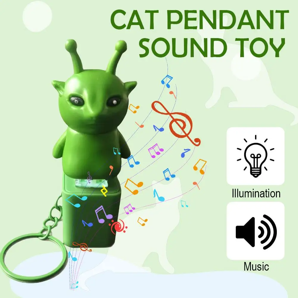 Cat Pendant Funny Keychain Music Toys Doll Sound Key Chains Party Gift For Friends Relieve Stress Up Your Mood Q4L2