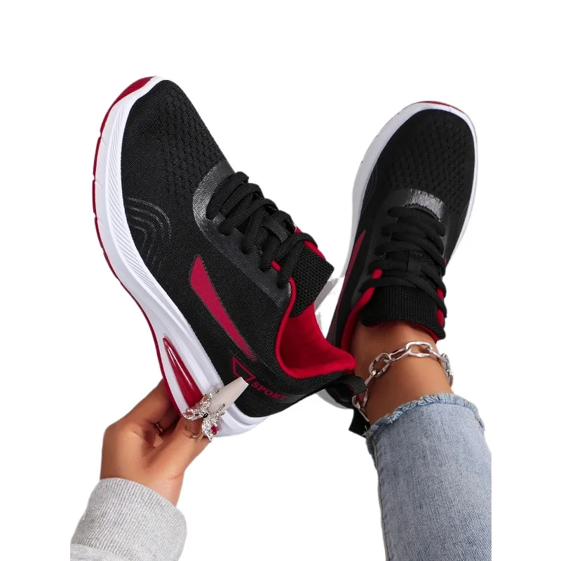 

Spring new women's sports fashionable breathable lightweight non-slip wear-resistant casual flat shoes