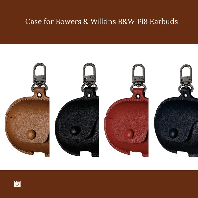Étui de luxe en cuir PU pour écouteurs sans fil Bowers & Wilkins B & W Pi8, avec sangle, housse Anti-chute et antichoc, accessoires pour écouteurs Étui de luxe en cuir PU pour écouteurs sans fil Bowers & Wilkins B & W Pi8, avec sangle, housse Anti-chute et antichoc, accessoires pour écouteurs