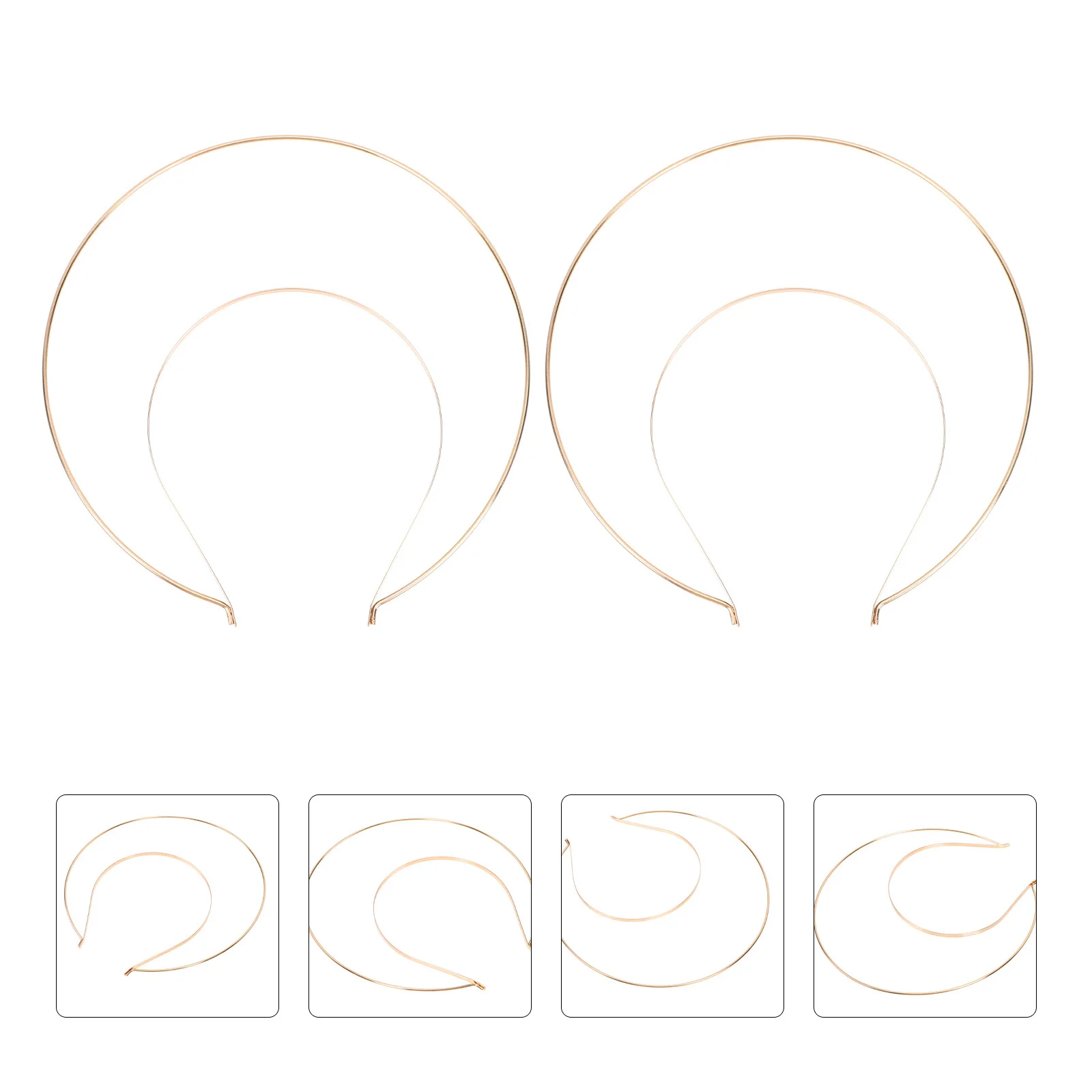 

2 шт. элегантных ободков для волос, набор для самостоятельного изготовления, для женщин и девочек, для вечеринок, свадеб, банкетов, декоративные аксессуары для волос, модные украшения