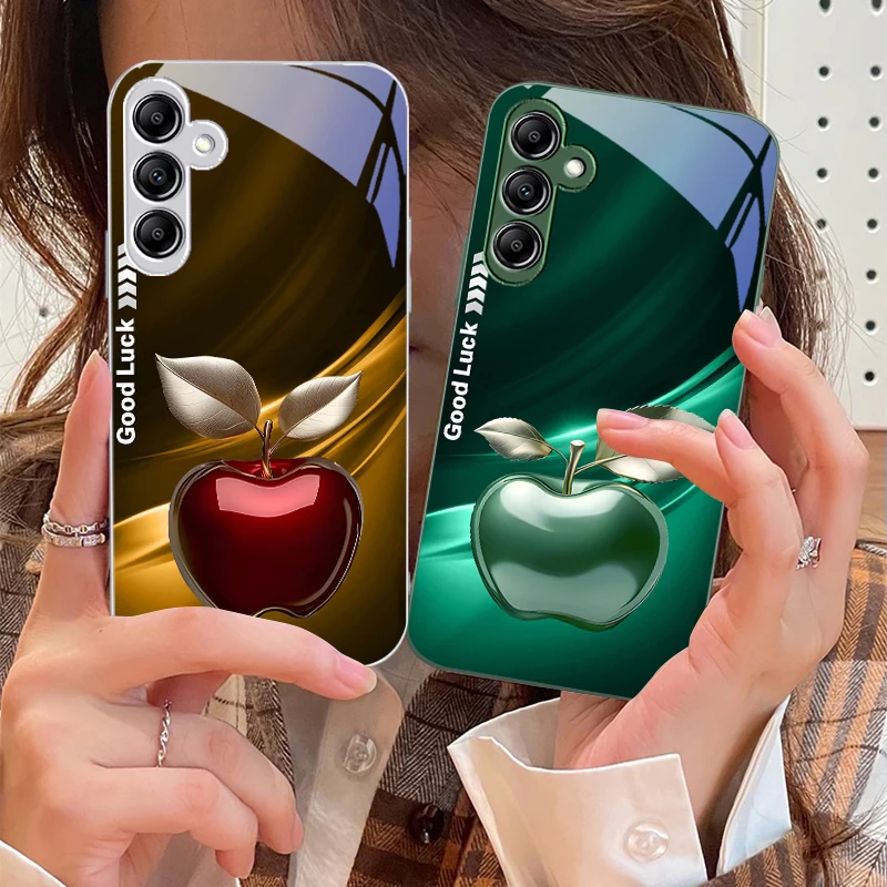 

Simple Black Happy Apple For Samsung A 73 72 71 70 56 55 54 53 52 51 50 42 35 34 33 32 31 26 25 24 23 22 30 20 glass phone case