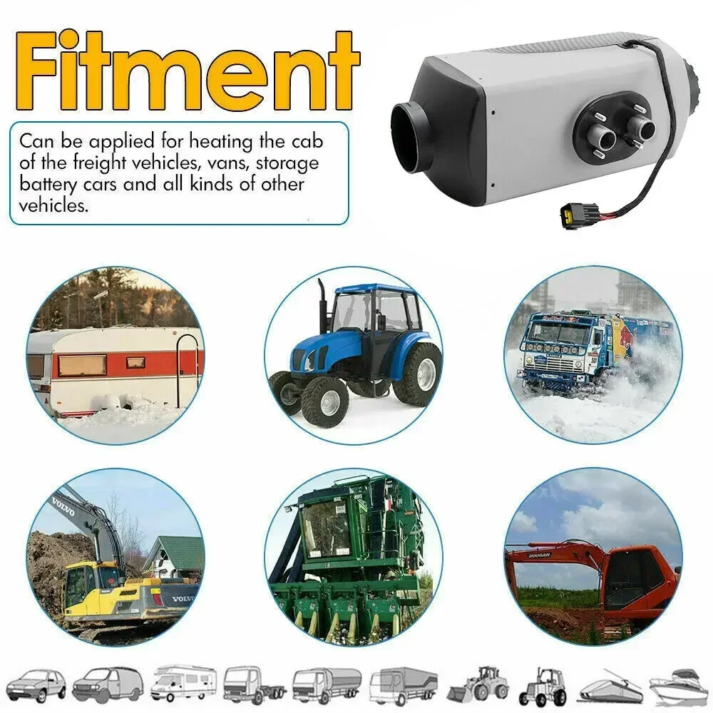 5–8 kW Auto-Heizung, Diesel-Lufterhitzer, 24 V, universelle Fernbedienung, LKW, Boot, Bus, Wohnmobil, Anhänger, Luft, Diesel, Standheizung
