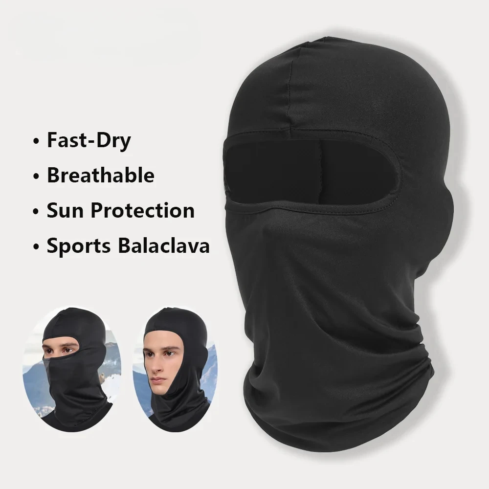 

1PC Ice Silk Balaclava Face Mask - UV Sun Protection, Breathable & Quick Dry for Cycling Motorcycle Running Hiking