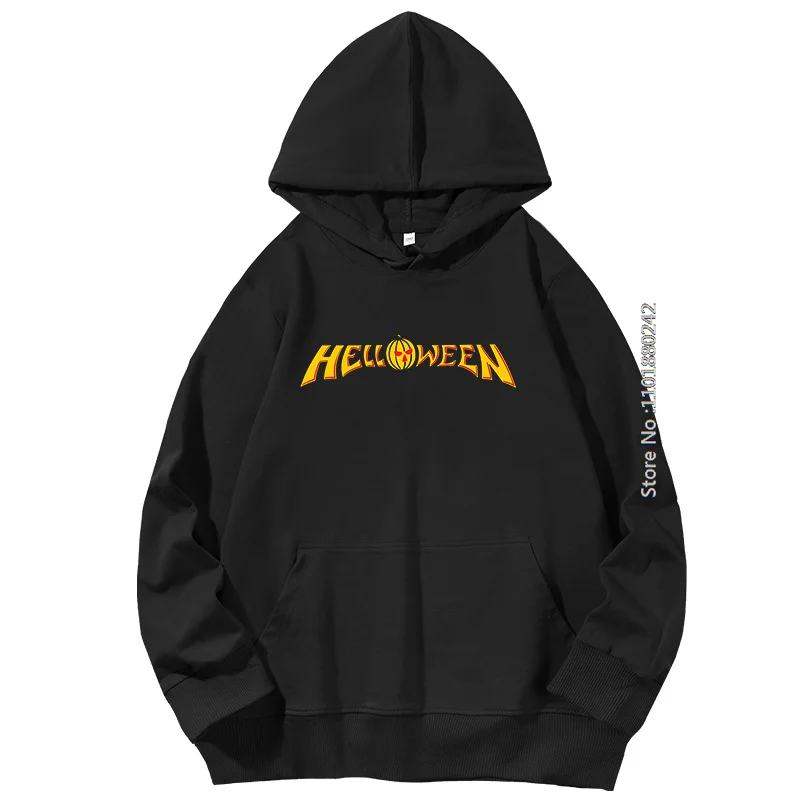 Cool Halloween Graphic Hooded Sweatshirts Helloween Group Music Fashion Spring Autumn Essentials Hooded Shirt Men's Sportswear