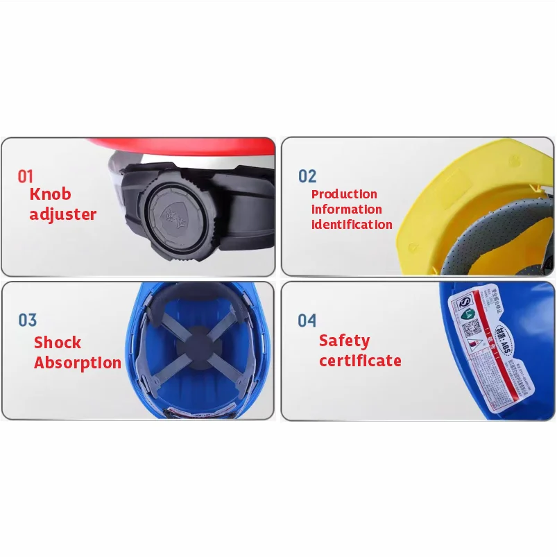 Thickened, Breathable And Impact-resistant Construction Site Safety Helmet Personalized Customized LOGO Work Helmet Engineering