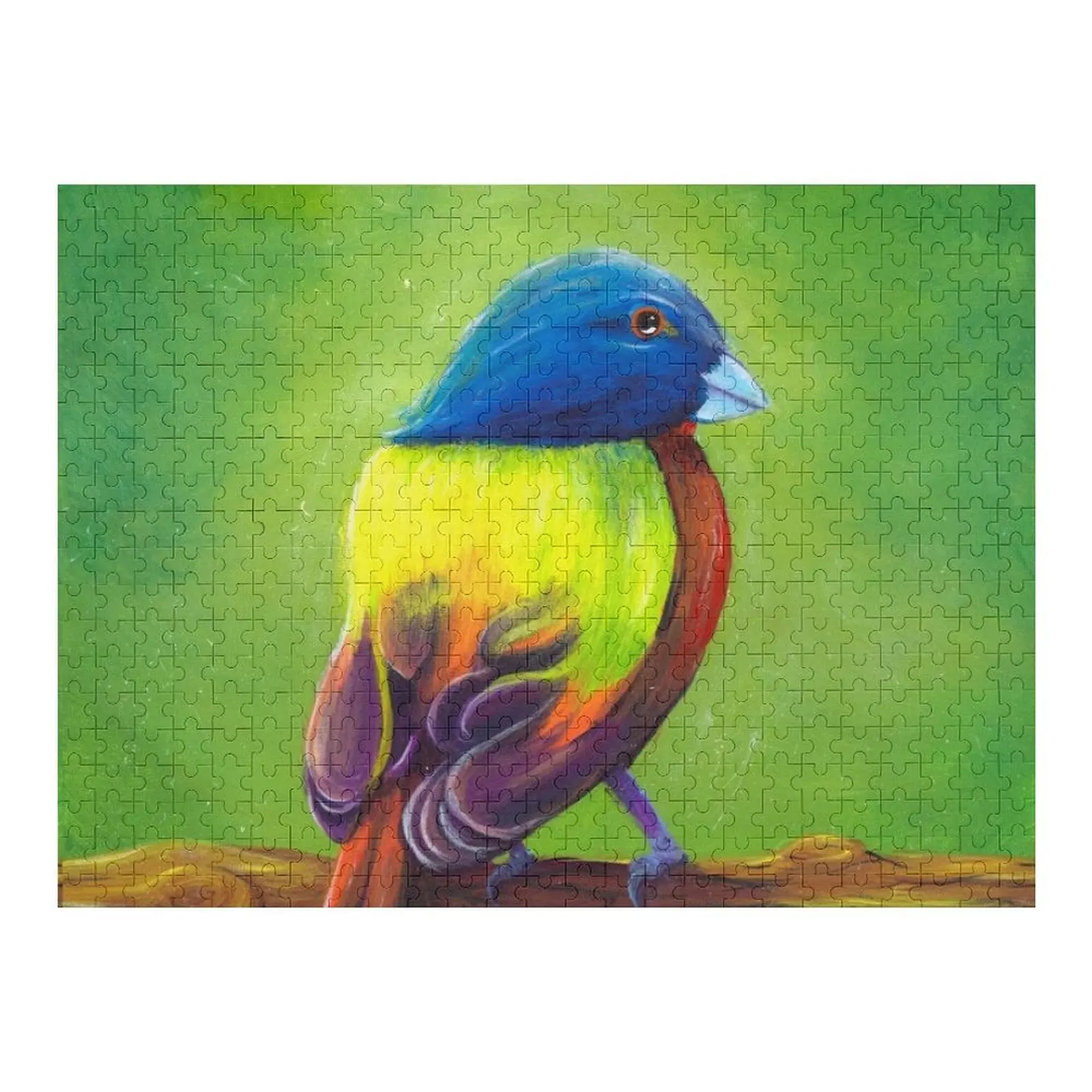 

Painted Bunting Jigsaw Puzzle Animal Personalize Puzzle