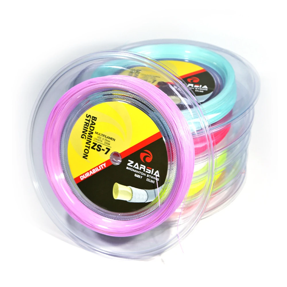 العلامة التجارية الجديدة ZARSIA سلسلة كرة الريشة 200 متر مقياس 0.70 مللي متر دائم التدريب سلسلة كرة الريشة التحكم ، الطاقة ، سلسلة مضرب كرة الريشة