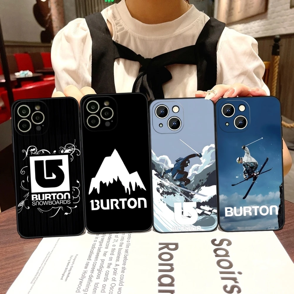 Funda para Teléfono de la Marca Burton para iPhone 17 Air, 15 Pro Max, 14 Pro, 16 Plus, 12, 13, 11, Xr, X, Xs, 8, 7 Plus