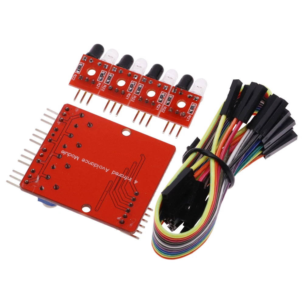 Four-Way Infrared Tracing 4 Channel IR Tracking Module Transmission Line Obstacle Avoidance For Arduino Smart Car Robot DIY Kit