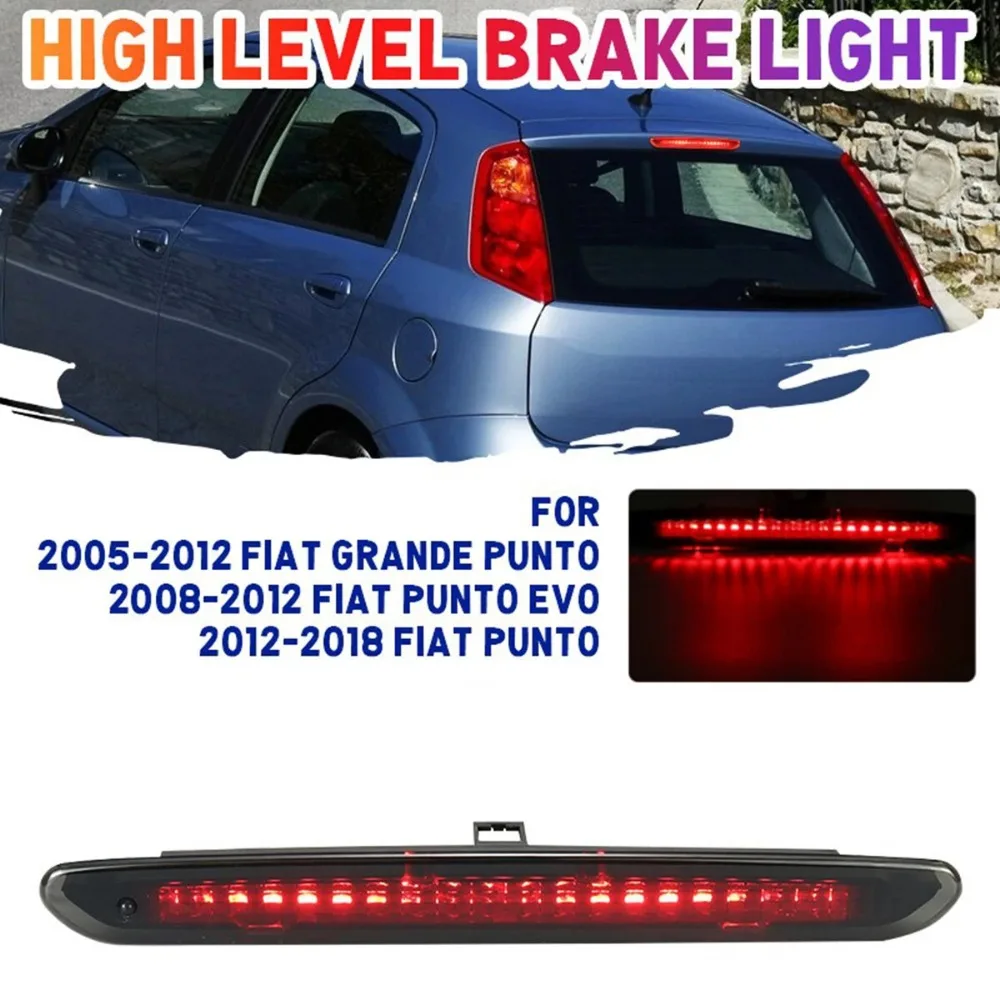 

Красный/черный светодиодный задний фонарь, дополнительный стоп-сигнал (третий стоп-сигнал) для Fiat Grande Punto Evo Abarth, артикул 2122000407