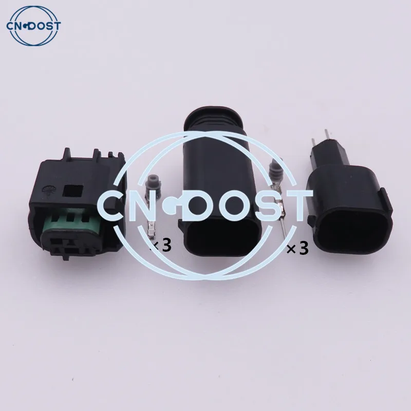 

1 Set 3 Pin 1-967642-1 968402-1 1-967167-6 Automotive Socket AC Assembly Waterproof Wiring Harness Connector For Benz BMW