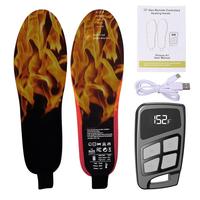 3500mAh Electric Foot Warmer Heated Insoles Rechargeable USB Heating Soles Boots Insert with Remote Control Foot Warmer