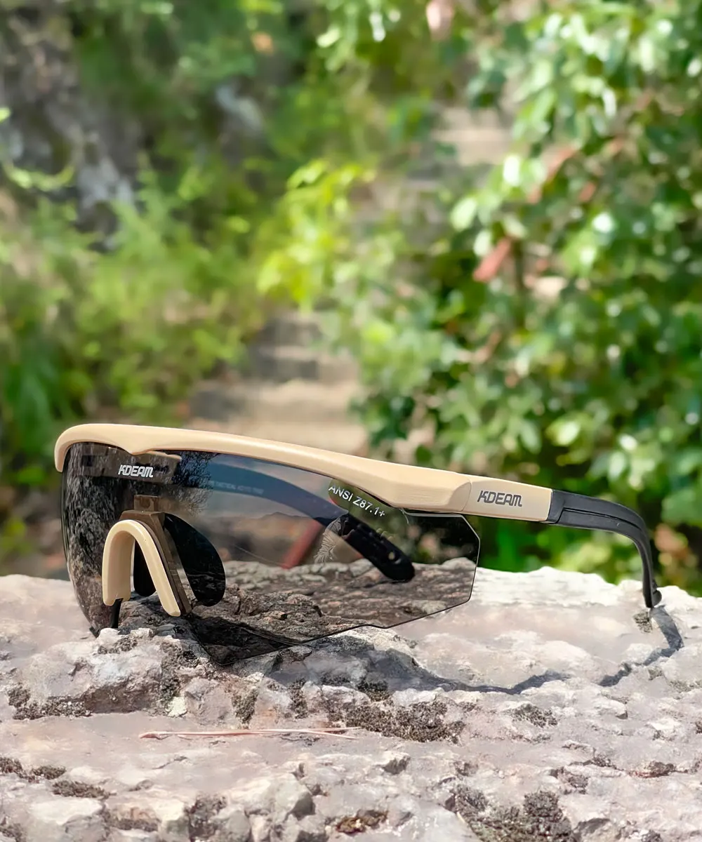 KDEAM Taktische Schutzbrille 3-Linsen-Set, winddicht, CS-Schießen, kugelsichere Militär-Sonnenbrille, Motorrad-Nachtfahrbrille – Detail 12