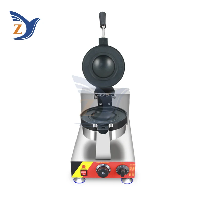 Ice Cream Waffle Hamburger Machine With UFO LOGO Commercial Electric Heating Single Stainless Steel Hot Press Snack Equipment