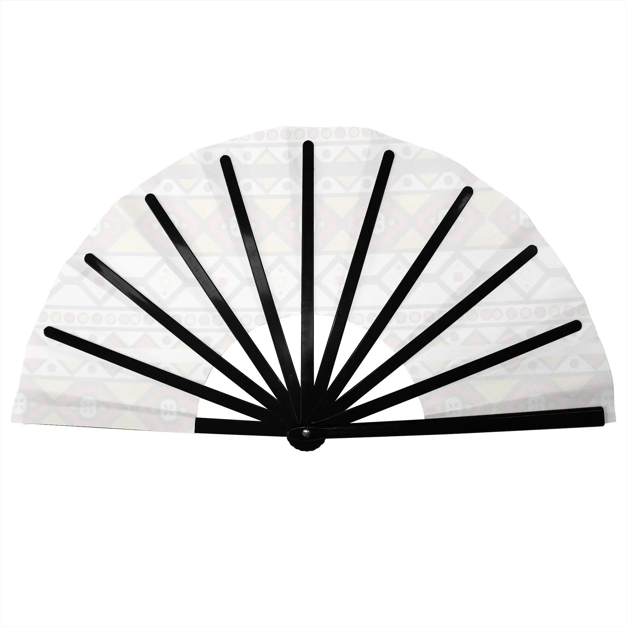 Samacaca Mbundu Hand Fan Promotional Gift Party Ankara Geometry  Durable Folding Fans Creative Bulk Pack Fan