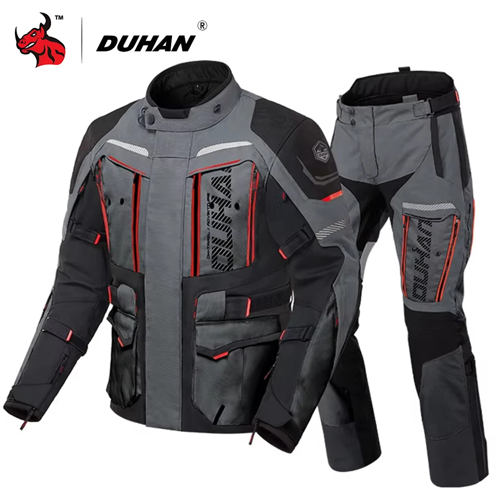 

Водонепроницаемая мотоциклетная куртка и брючный костюм с защитой от падения уровня CE, снаряжение для мотокросса для всех погодных условий