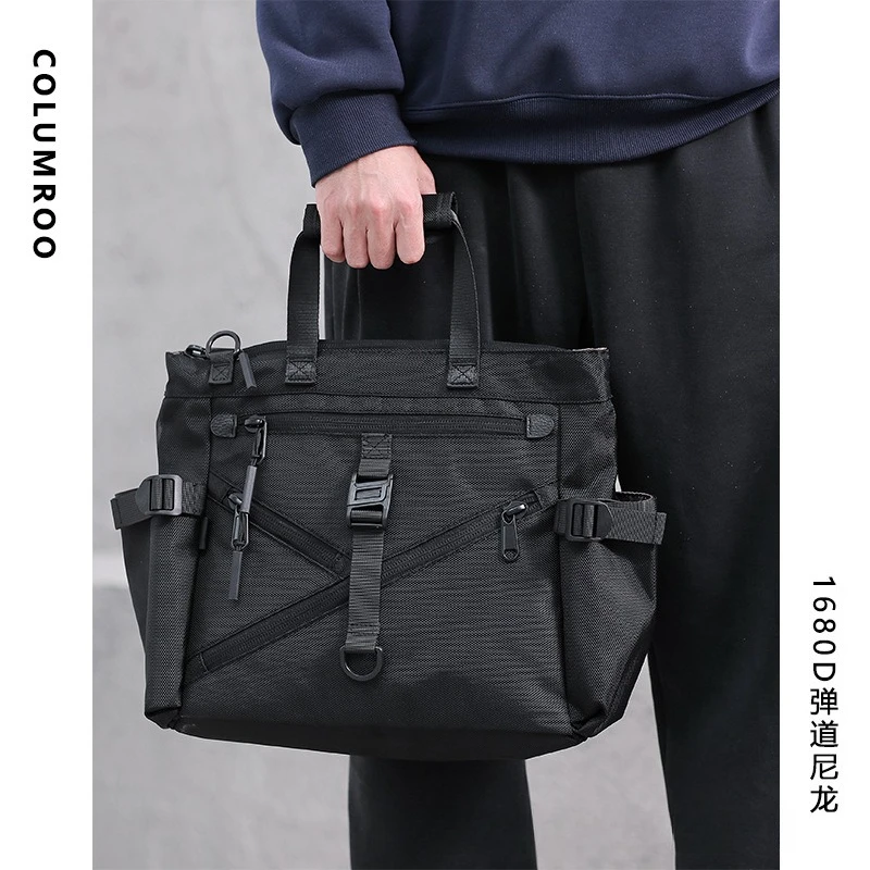 Porte-documents sac de messager hommes pochette d'ordinateur porte-documents femmes sacs pour ordinateur portable pour hommes étanche grande capacité sac à main sac fonctionnel