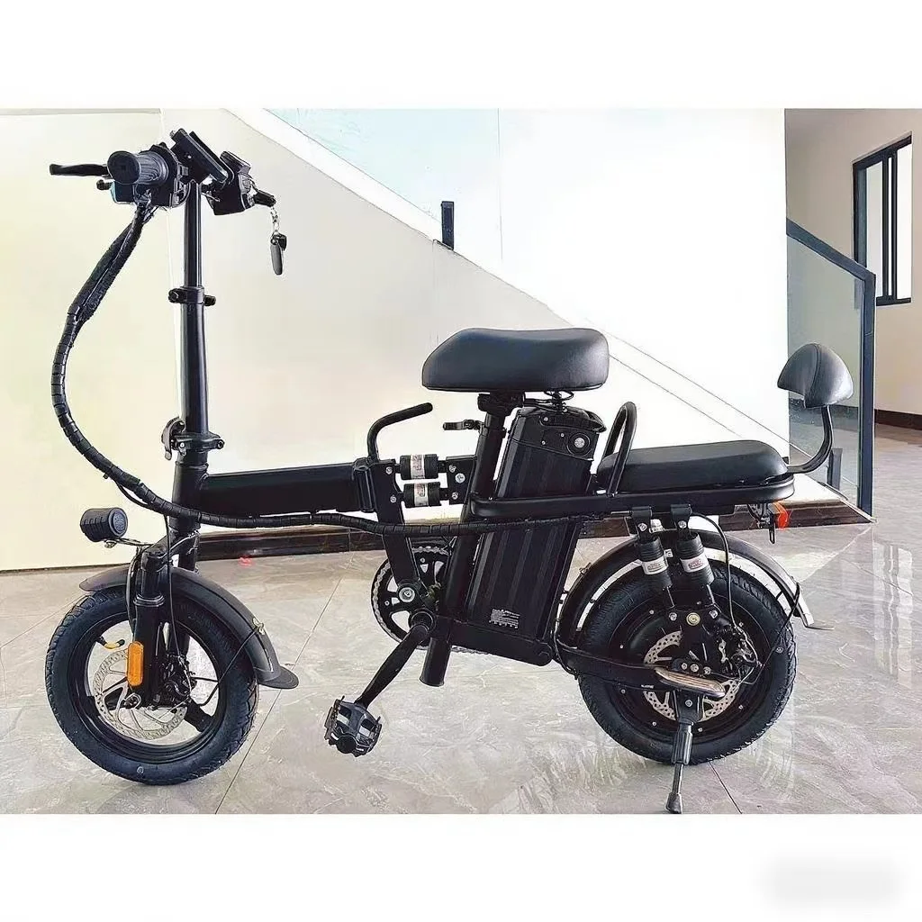 

Складной электровелосипед 500 Вт с литиевой батареей 48 В, широкими шинами и регулируемой высотой рамы для взрослых