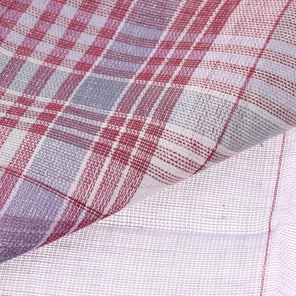 Mens Plaid Handkerchief Polyester Pocket Square Vintage Hanky Suit Accessory Set for Wedding Party