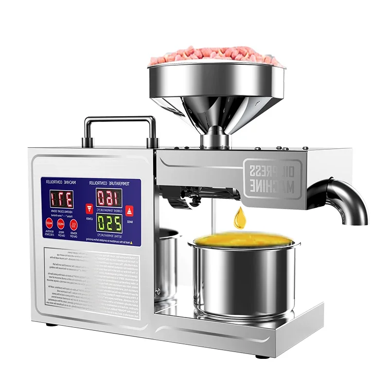 For Stainless steel cold mini coconut oil press machine oil extraction machine