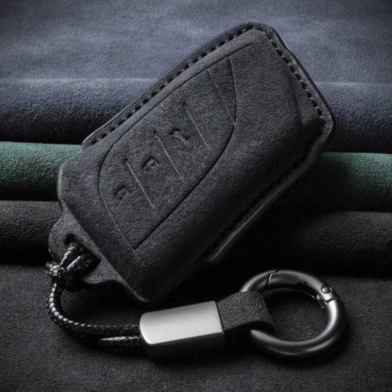 

Suede Leather Car Key Case Cover Key Bag For Lexus ES UX NX LC500 UX200 ES350 UX200 LS500 LS500H LC500h ES300h Accessories