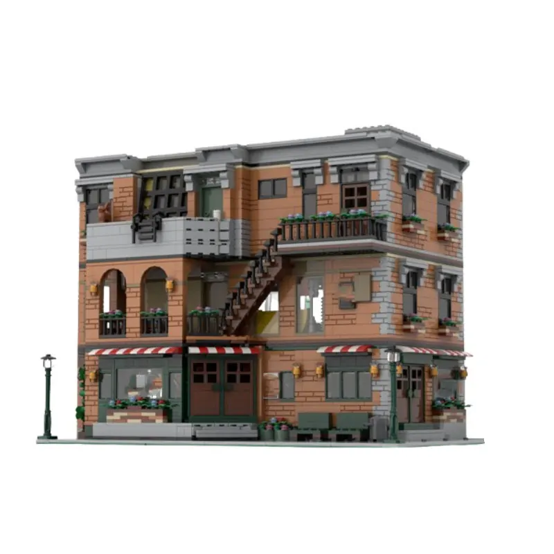 

Spot MOC-79570 Modular Building Apartment DIY Small Particle Assembly Building Blocks Educational Toy Model Gift Set Ornaments