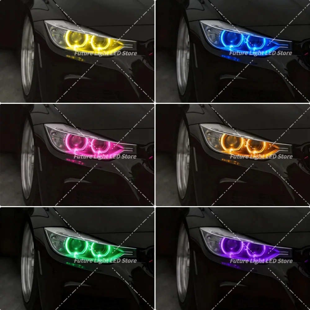 

Желтые светодиодные дневные ходовые огни Angel Eye DRL без RGB для BMW 3 серии F30 F31 F34 F35 320i 328i Pre-LCI 2012-2015