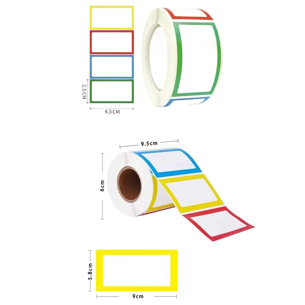 Colorful Labels Sticker High Quality 1 Roll Adhesive Organizer Labels Sticker Category Labelling Sticker