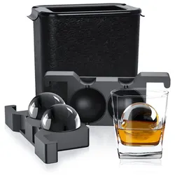 Crystal Clear Ice Ball Maker Ice Ball Press Spherical Whiskey Tray Mould Bubble-Free Ice Cube Maker Diamond Skull Ice Box Mold
