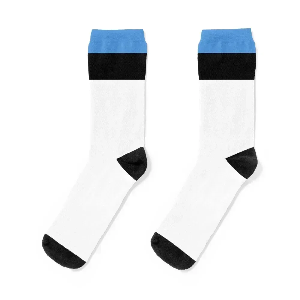 

Flag of Estonia Socks christmass gift basketball anti slip football Lots Men Socks Luxury Brand Women's