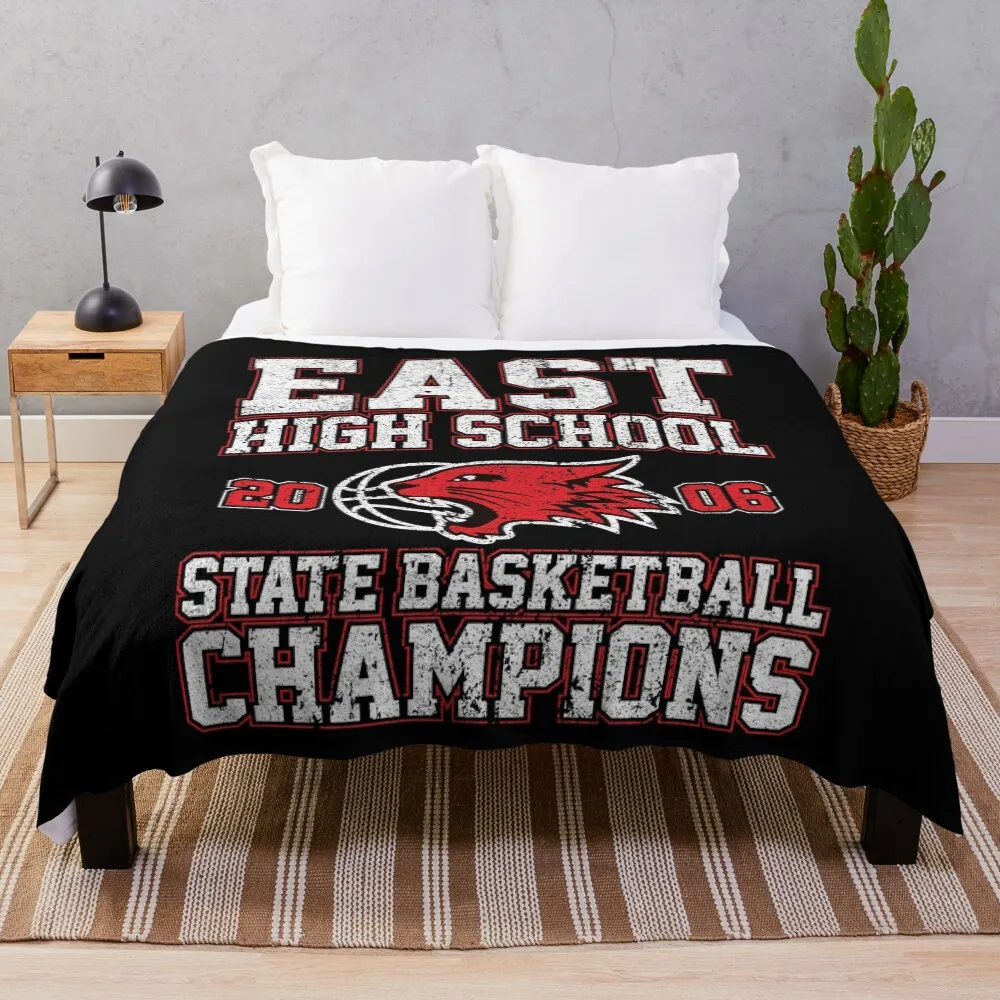 

East High School State Basketball Champions Throw Blanket Luxurious Soft Fuzzy Blanket for Sofa Bed