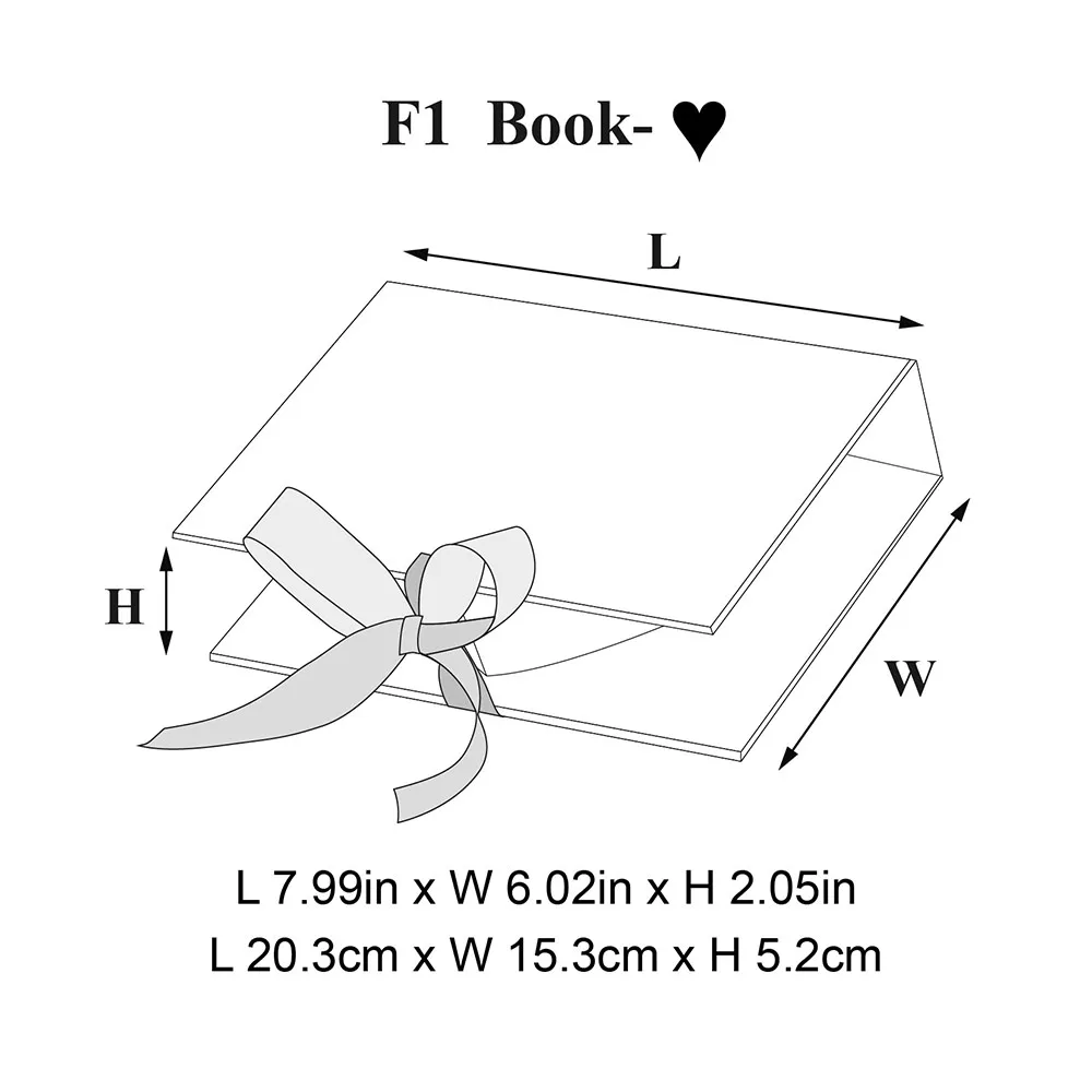 Geoto 8 x6x2in confezione regalo a forma di cuore singolo riempibile con riempitivo di carta, scatole per dolcetti san valentino ti amo per caramelle